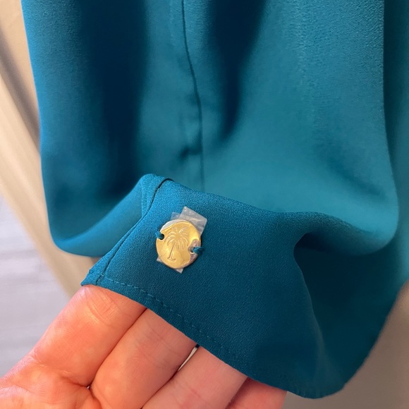 NWT Reversible Lilly Pulitzer Tidal Wave Prime Florin Top Spring Summer Beach - Picture 10 of 14